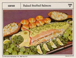 Baked stuffed salmon