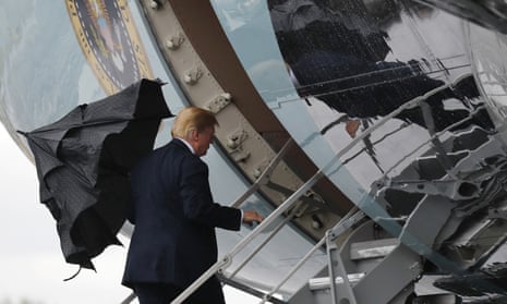 Donald Trump prepares to leave British soil, boarding Air Force One for the flight to Helsinki and his meeting with Vladimir Putin.