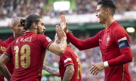Ronaldo doubles up as Portugal sweep Switzerland aside in Nations League