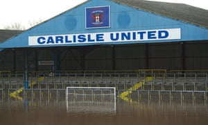 Carlisle have been forced to play home matches at Preston, Blackpool and Blackburn after Storm Desmond ravaged their Brunton Park stadium.