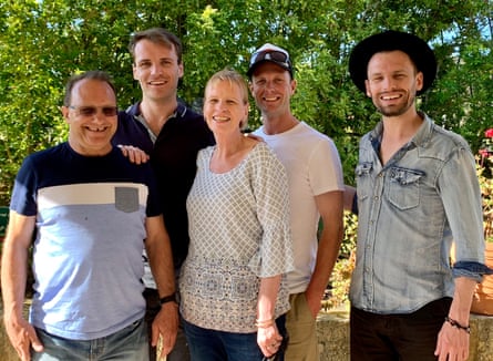 John and Angie with their three boys.