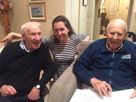 With Mel Brooks and Carl Reiner.
