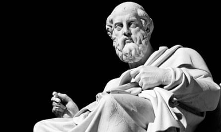 Marble statue of Plato