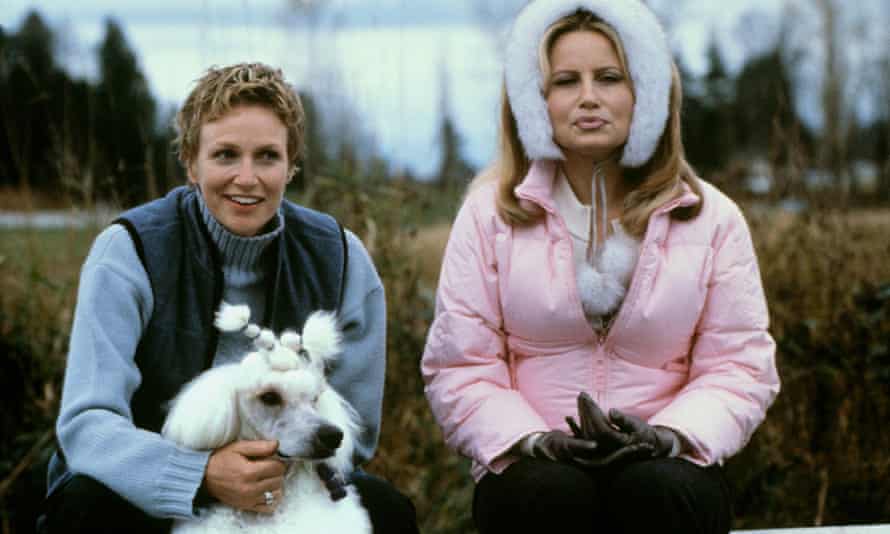 With Jennifer Coolidge and poodle in Best in Show (2000), directed by Christopher Guest.