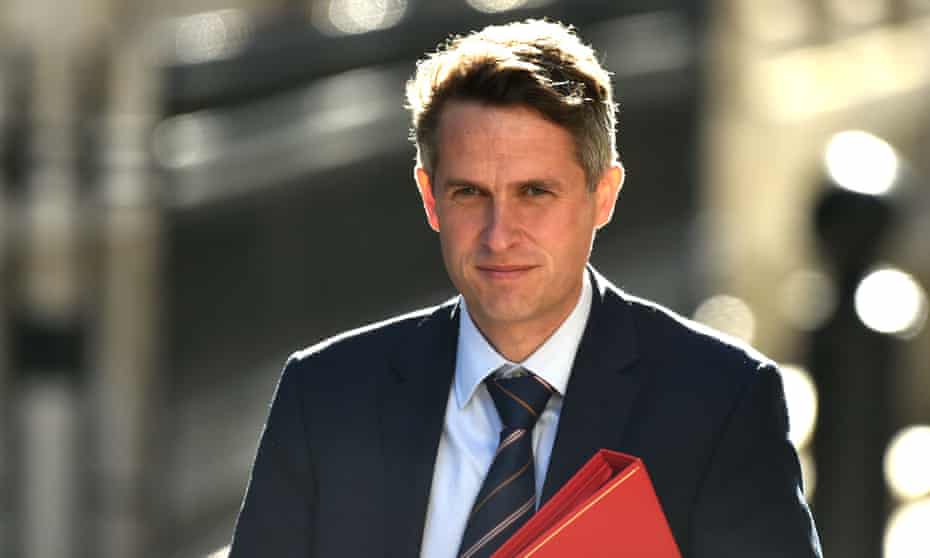 Gavin Williamson arrives at Downing Street for a cabinet meeting, 21 July 2020