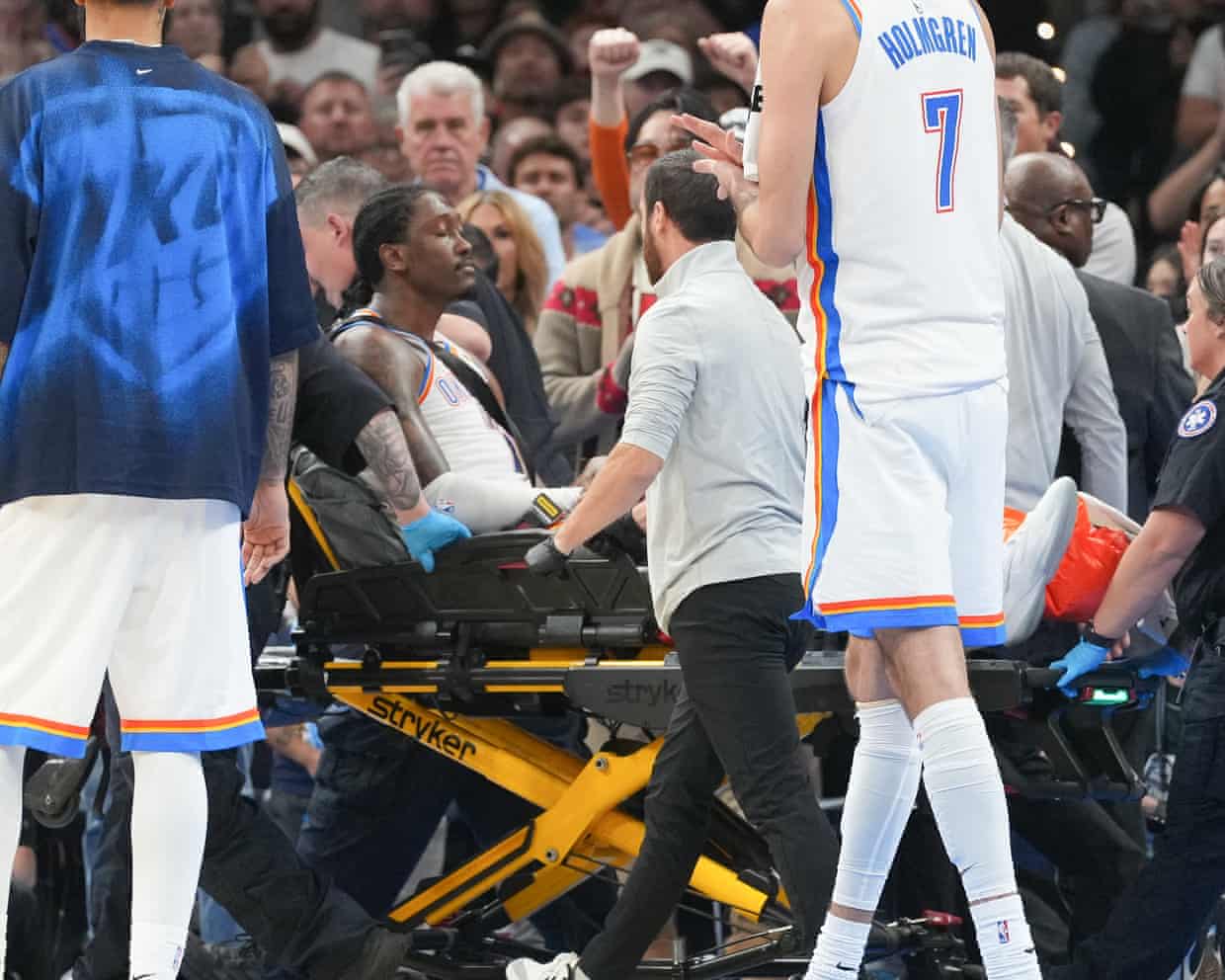 Thunder Star Jalen Williams Stretchered Off with 'Catastrophic' Leg Injury