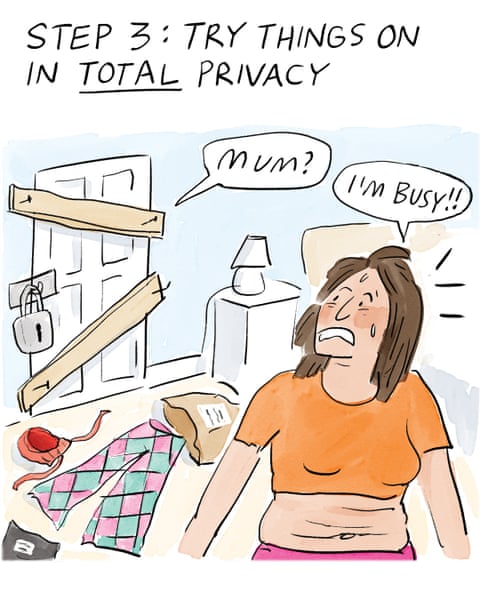 Becky Barnicoat cartoon on dressing like Gen Z, panel 3