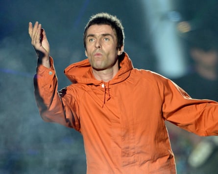 Liam Gallagher performing at One Love Manchester.