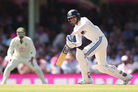 Shubman Gill in action against Australia at the Sydney Cricket Ground in January.