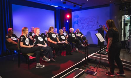 The One Voice choir from the Grange care home in Essex launch the Power of Music Fund.