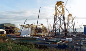 Giant steel structures for offshore wind power developments dominate the Methil yard of engineering company BiFab Giant steel structures for offshore wind power developments dominate the Methil yard of engineering company BiFab