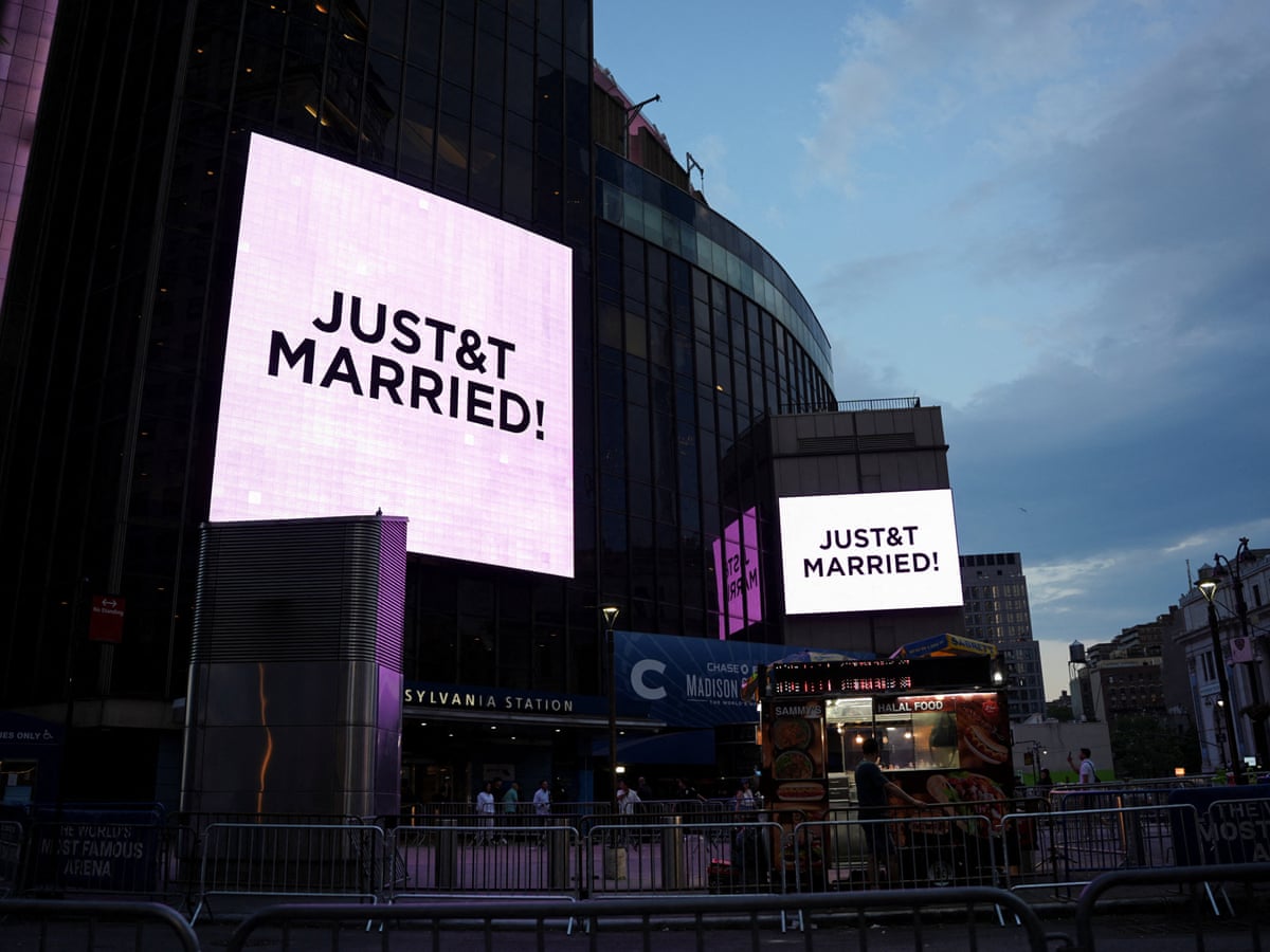 Taylor Swift and Travis Kelce marry at New York City's Madison Square Garden | Taylor Swift | The Guardian