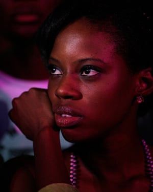 Watching singer-songwriter Asa at the Mamas, the inaugural MTV Africa music awards in Abuja, Nigeria, in 2009.