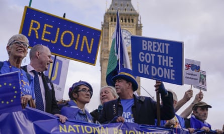 A pro-EU march in London, October 2022.
