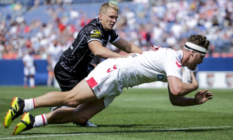 Elliott Whitehead scored for England as they beat New Zealand in Denver in June.