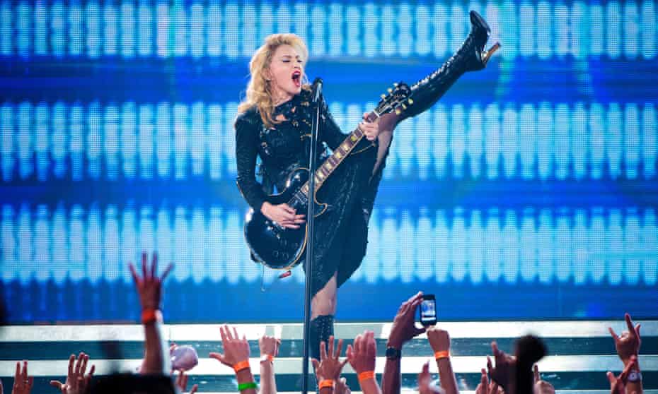Madonna performing in 2012