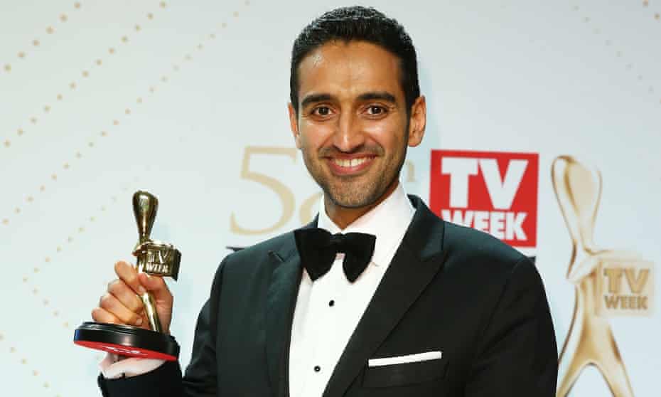 Waleed Aly with his Gold Logie