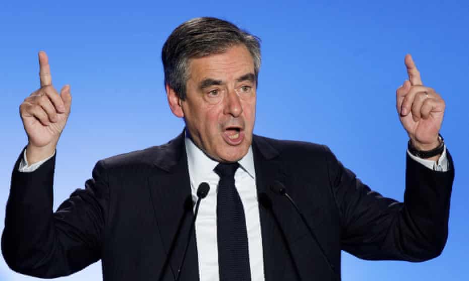 François Fillon at a rally in Lille