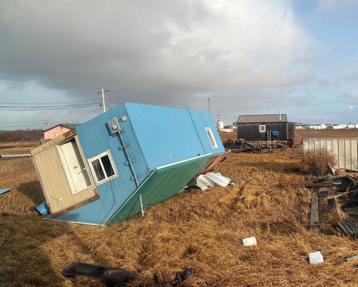 One dead and two missing after typhoon remnants lash western Alaska