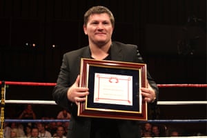 In 2011 Ricky Hatton receives the ‘Promoter of the year’ award.