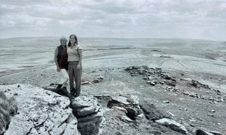 Kate Maddison and her mother on Dartmoor in 2004.