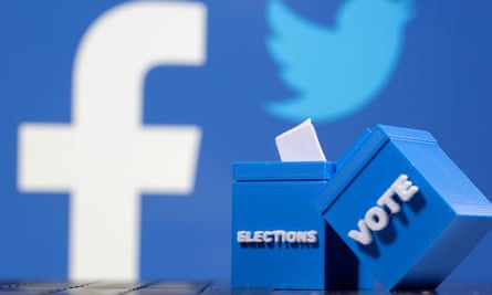 Facebook and Twitter have ramped up efforts to counter Donald Trump’s false claims of victory.