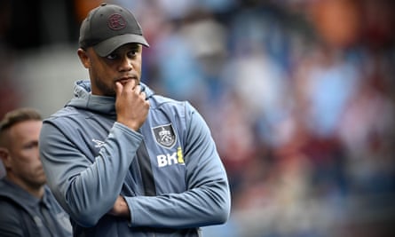 Vincent Kompany during a friendly match between Genk and Burnley