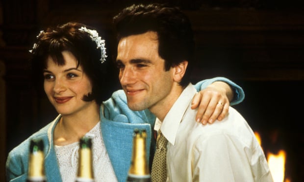 Juliet Binoche and Daniel Day-Lewis as Teresa and Tomas in the 1988 film of The Unbearable Lightness of Being.