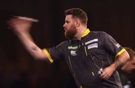 Scott Williams in action against Martin Schindler.