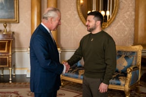 King Charles holds an audience with Zelenskiy at Buckingham Palace