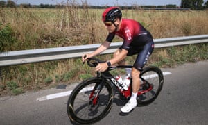 Dave Brailsford heads out for a ride in between stages of this year’s Tour.