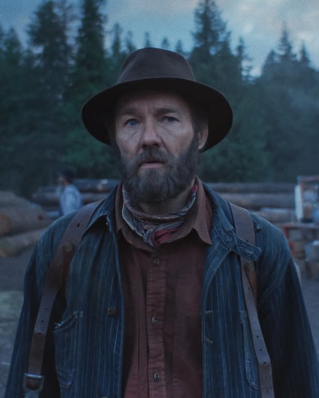 Joel Edgerton in Train Dreams.