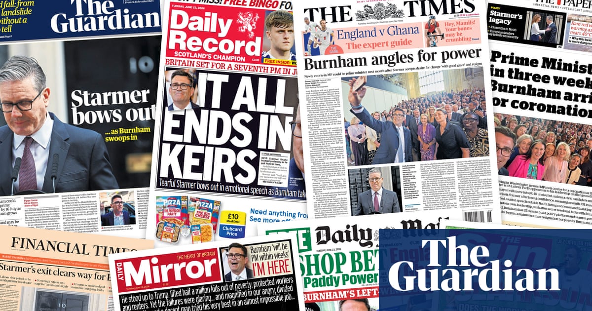 ‘It all ends in Keirs’: what the papers say about Starmer’s resignation