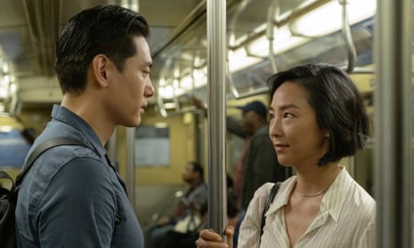 Teo Yoo and Greta Lee in Past Lives, a gorgeous, deft debut from Celine Song.