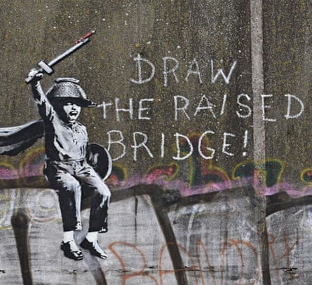 Banksy’s acknowledgment of the Hull mural, 27 January 2018.