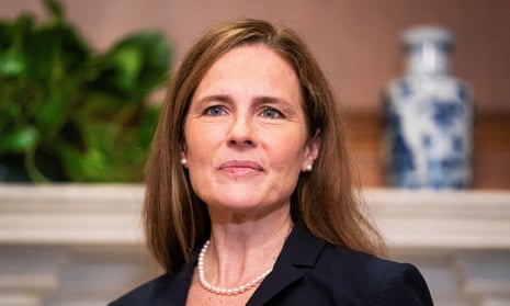 Amy Coney Barrett in Washington his week. She is expected to be confirmed to the supreme court on Monday.