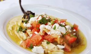 Vegetarian dish at Greek restaurant 4023, Birmingham