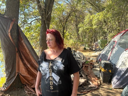 Twana James lives on the Island, an encampment in Sacramento.