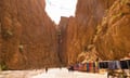 Images of The Todra Gorge in The Atlas Mountains in Morocco in North Africa.<br>Images of The Todra Gorge in The High Atlas Mountains in Morocco in North Africa with and without Berber people.