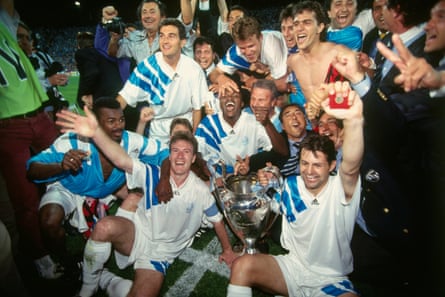 Marseille winning the Champions League in 1993