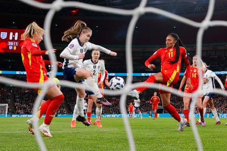 Jess Park scores the winner for England against Spain.