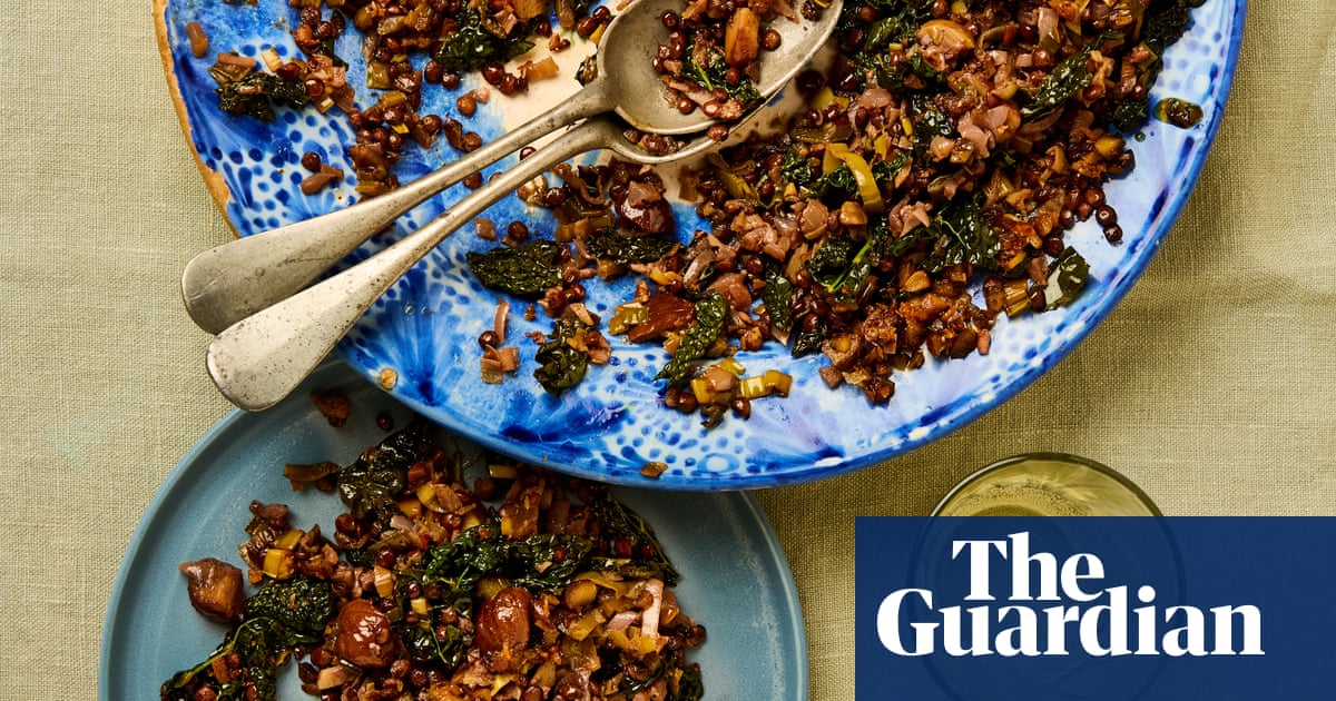 Meera Sodha's vegan recipe for lentils with chestnuts, red wine and cavolo nero | The new vegan