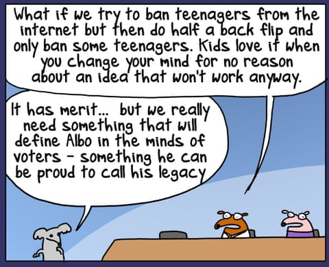 First Dog on the Moon (7/10): Save Albo, panel 7