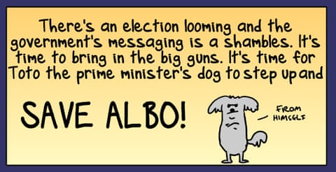 First Dog on the Moon (7/10): Save Albo, panel 1