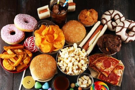 Assortment of fast foods