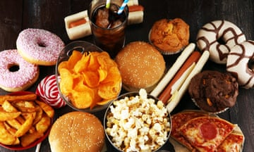 A selection of junk foods