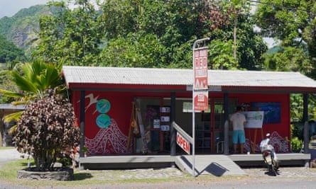The Little Red Art Gallery in Avarua. Covid-related border closures have hit the Cook Islands hard.