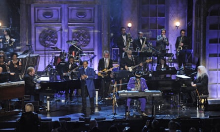 Lloyd Price performing with Elton John, left, in 2011.