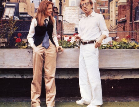 With Allen in Annie Hall.
