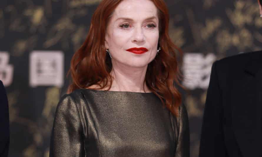The actor Isabelle Huppert at the Hainan Island International Film Festival in Sanya, China, on 8 December.